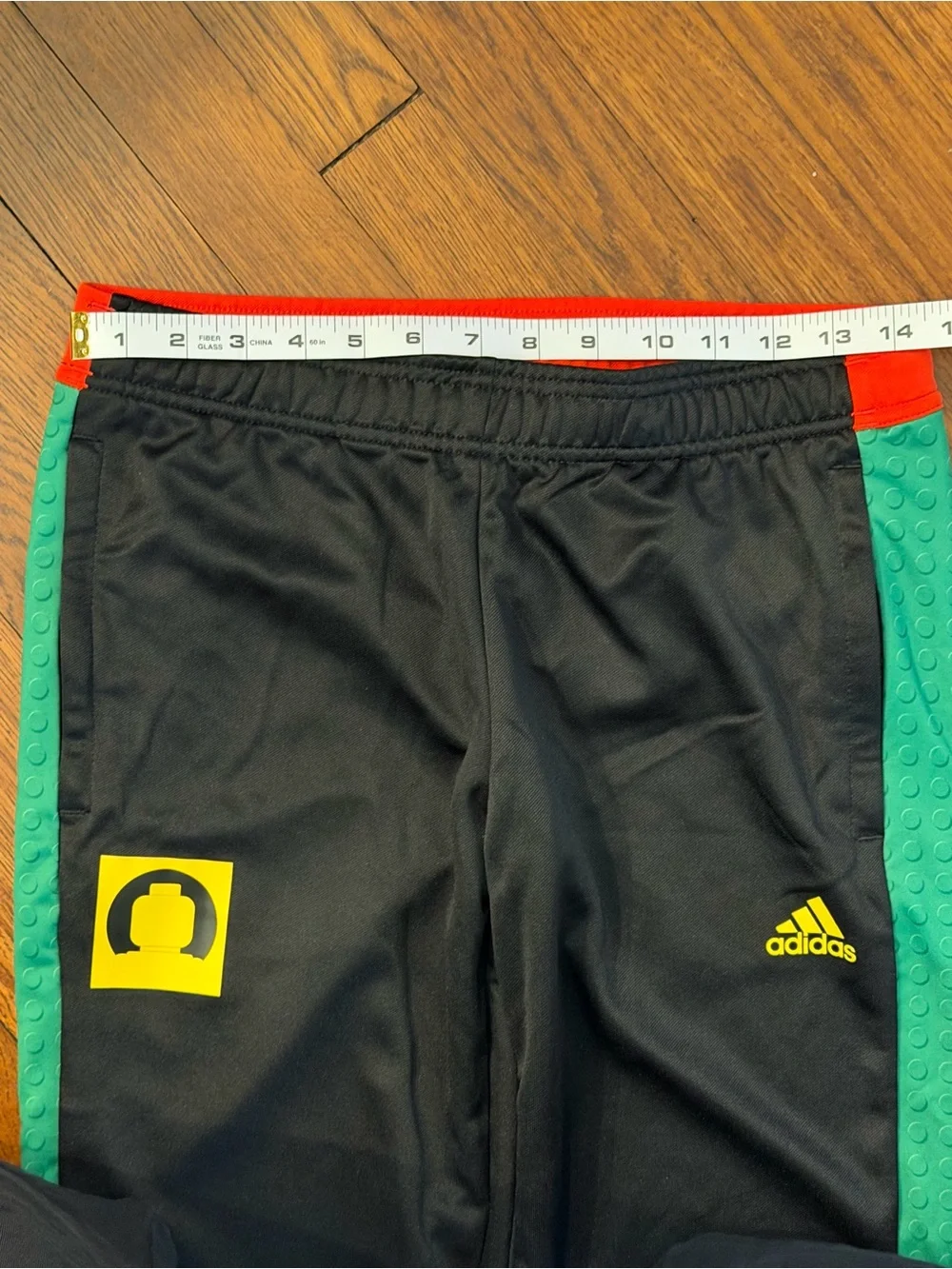 Adidas Black, Teal & Red Zip Track Jacket Set with Yellow Logos (boys)